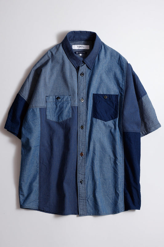 PATCHWORK S/S SHIRT RINSE