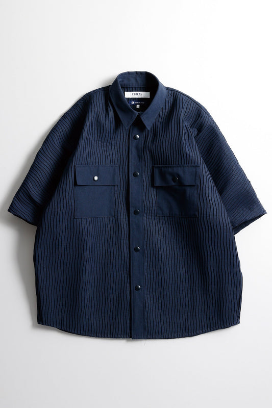 PLEATED MILITARY S/S SHIRT